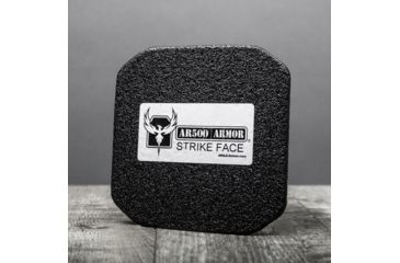 Image of AR500 Armor Level III+ 6x6 Flat Side Armor Plate, Base PAXCON Coating, Black 3+6X6FR