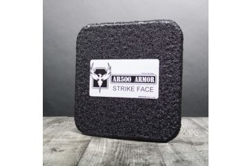 Image of AR500 Armor Level III 6x8 Flat Side Armor Plate, Base PAXCON Coating, Black 36X8FR