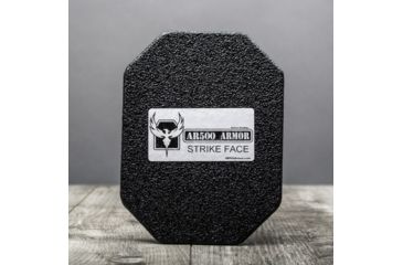 Image of AR500 Armor Level III+ 6x8 Multi-Curve Lightweight Side Armor Plate, Base PAXCON Coating, Black 3+LW6X8CR