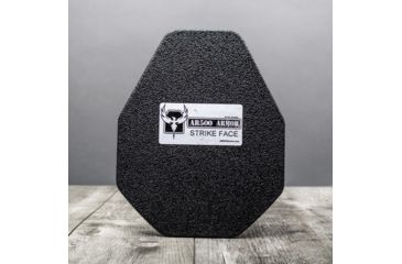 Image of AR500 Armor Level III+ 8x10 Lightweight ALSC Flat Body Armor Plate, Base PAXCON Coating, Black 3+LW8X10FR