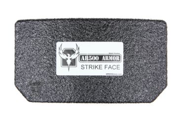 Image of AR500 Armor Level III 9.5x6 Curved Abdominal Ballistic System Armor Plate, Build-Up PAXCON Coating, Black 3956CB