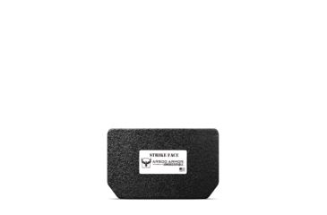 Image of AR500 Armor Level III 9.5x6 Curved Abdominal Ballistic System Armor Plate, Build-Up PAXCON Coating, Black, 9353