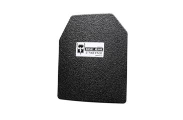 Image of AR500 Armor Level IIIA 10x12 Lightweight Steel ASC Curved Left Handed Body Armor Plate, Build-Up PAXCON Coating, Black, 9529