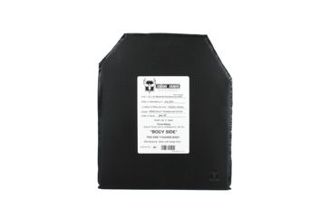 Image of AR500 Armor Level IIIA 10x12 Rimelig ASC Soft Body Armor Plate, Black 3A10X12R