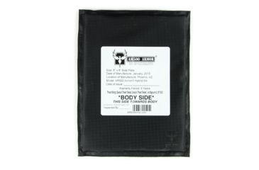 Image of AR500 Armor Level IIIA 6x8 Hybrid Soft Side Armor Plate, Black 3A6X8H