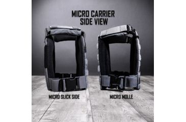 Image of AR500 Armor Micro Plate Carrier w/Slick Side, Wolf Gray MICROSLICKGRY