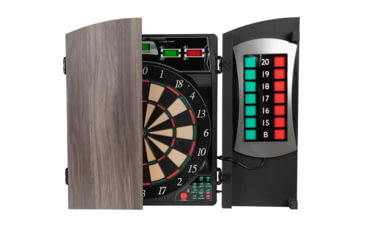 Image of Arachnid Cricketmaxx 4.0 Electronic Dartboard Cabinet Set, Black, CMX4000