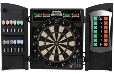 Image of Arachnid Cricketmaxx 4.0 Electronic Dartboard Cabinet Set, Black, CMX4000