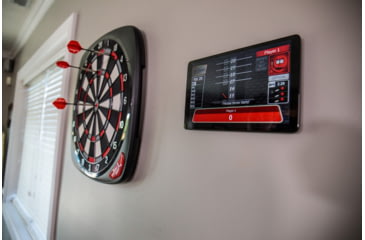 Image of Arachnid SDB4000 Soft Tip Smart Dartboard w/ app, Black/Red, SDBC4000ARA