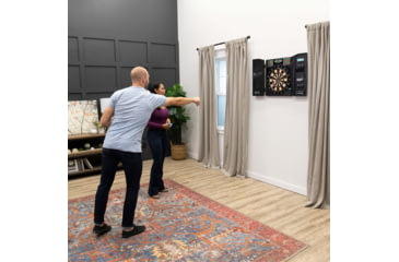 Image of Arachnid Titanium 5400 Electronic Dartboard With Integrated Cabinet, Black, EDBM680