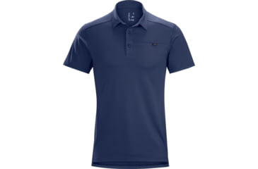 Image of Arc'teryx Captive Short Sleeve Men's Polo Nighthawk Small 325379