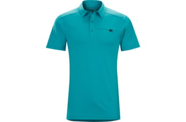 Image of Arc'teryx Captive Short Sleeve Polo - Men's-Blue Tetra-Small