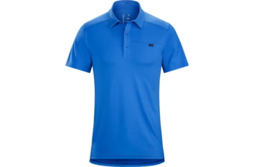 Image of Arc'teryx Captive Short Sleeve Polo - Men's-Deja Blue-Medium