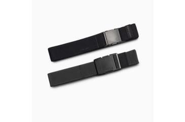 Image of Arcade Belts Midnight Long Belt Kit, Standard/Long, 1.5in Width, Black/Iron, 38-48 inch, bout-long-stretch-bk