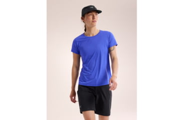 Image of Arcteryx Arcteryx Womens Taema Short Sleeve Crew, X000007309-Electra Heather-M