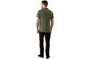 Image of Arc'teryx Captive Polo with Short Sleeve - Men's, Larix, Small, 372282