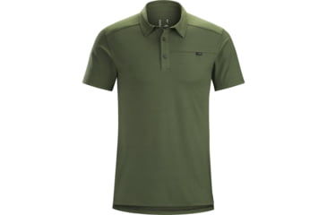 Image of Arc'teryx Captive Polo with Short Sleeve - Men's, Larix, Small, 372282