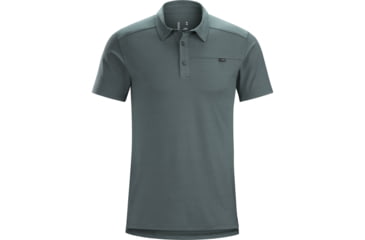 Image of Arc'teryx Captive Polo with Short Sleeve - Men's, Neptune, Large, 372275