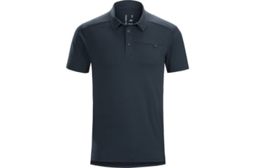 Image of Arc'teryx Captive Polo with Short Sleeve - Men's, Tui, Large, 372300