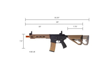 Image of Arcturus LWT MK-I CQB 10in AEG SPORT Starter Pack ARC SE Airsoft Gun, Black/Tan, AT-ST01-CQ-SE-BT-PK