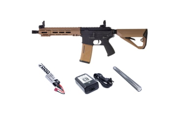 Image of Arcturus LWT MK-I CQB 10in AEG SPORT Starter Pack ARC SE Airsoft Gun, Black/Tan, AT-ST01-CQ-SE-BT-PK