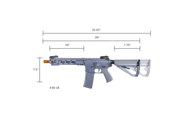 Image of Arcturus LWT MK-I CQB 10in AEG SPORT Starter Pack ARC SE Airsoft Gun, Grey, AT-ST01-CQ-SE-GY-PK