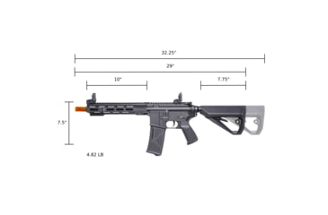 Image of Arcturus Sport Series ARC SE LWT MK-I CQB 10in AEG Airsoft Gun, Black, AT-ST01-CQ-SE-BK