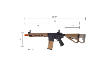 Image of Arcturus Sport Series ARC SE LWT MK-I CQB 10in AEG Airsoft Gun, Black/Tan, AT-ST01-CQ-SE-BT