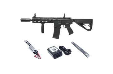 Image of Arcturus LWT MK-II CQB 10in AEG SPORT Starter Pack ARC SE Airsoft Gun, Black, AT-ST02-CQ-SE-BK-PK