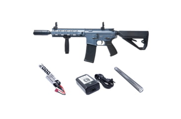 Image of Arcturus LWT MK-II CQB 10in AEG SPORT Starter Pack ARC SE Airsoft Gun, Grey, AT-ST02-CQ-SE-GY-PK