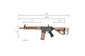 Image of Arcturus LWT MK-III Carbine 12in SPORT AEG SE Starter Pack Airsoft Gun, Black/Tan, AT-ST03-CB-SE-BT-PK