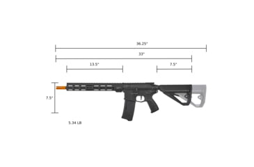 Image of Arcturus Sword MOD1 Carbine AEG LITE FE Airsoft Gun, 13.5in, AT-NY06-CB-FE