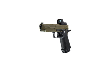 Image of Arcturus Vanguard 4.3in Hi-Capa GBB Airsoft Pistol w/Optics Ready Slide &amp; ARS-1 Red Dot Combo, Black/Tan, AT-GHC-V4-CMB-BT