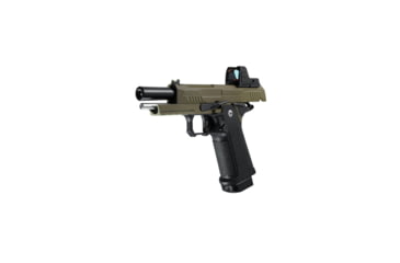 Image of Arcturus Vanguard 4.3in Hi-Capa GBB Airsoft Pistol w/Optics Ready Slide &amp; ARS-1 Red Dot Combo, Black/Tan, AT-GHC-V4-CMB-BT