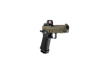 Image of Arcturus Vanguard 4.3in Hi-Capa GBB Airsoft Pistol w/Optics Ready Slide &amp; ARS-1 Red Dot Combo, Black/Tan, AT-GHC-V4-CMB-BT
