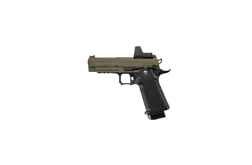 Image of Arcturus Vanguard 4.3in Hi-Capa GBB Airsoft Pistol w/Optics Ready Slide &amp; ARS-1 Red Dot Combo, Black/Tan, AT-GHC-V4-CMB-BT