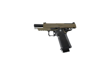 Image of Arcturus Vanguard 4.3in Hi-Capa GBB Airsoft Pistol w/Optics Ready Slide, Black/Tan, AT-GHC-V4-OR-BT