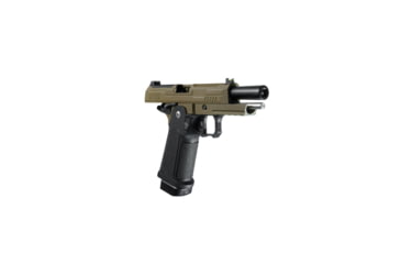 Image of Arcturus Vanguard 4.3in Hi-Capa GBB Airsoft Pistol w/Optics Ready Slide, Black/Tan, AT-GHC-V4-OR-BT