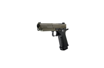 Image of Arcturus Vanguard 5in Hi-Capa GBB Airsoft Pistol w/Optics Ready Slide, Black/Tan, AT-GHC-V5-OR-BT