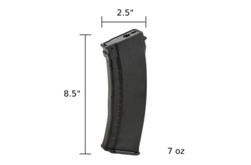 Image of Arcturus Variable-Cap EMM Bakelite, AK74, 30/135 Rounds Rifle Magazine Kit, 5 Pack, Black, 135, MAG-K02-5P