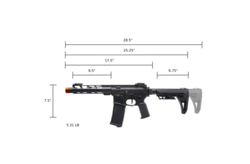 Image of Arcturus X C.A.T. Ar-15 Explorer Ar Aeg, 8.5in, Black, AT-CAT-04