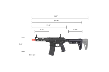 Image of Arcturus X C.A.T. Ar-15 Versatile Ar Aeg, 8.5in, Black, AT-CAT-06