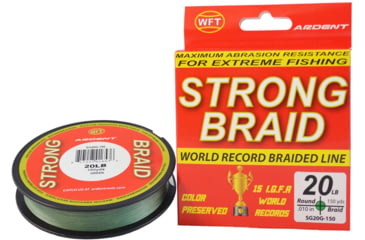 Image of Ardent Braid Fishing Line, 65lb, 150yd Spoo, Green, SG65G-150
