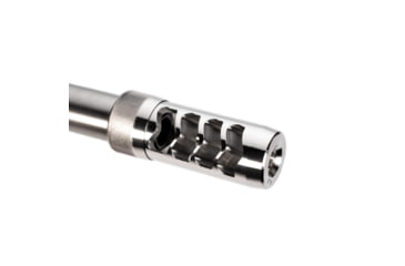 Image of Area 419 The Hellfire Match Self-Timing Muzzle Brake, 30 Caliber, 5/8-24 Threads, Raw Stainless, 419HFMAT-SS-30-5824