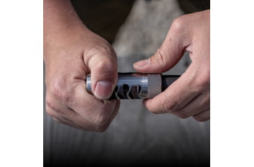 Image of Area 419 The Hellfire Match Self-Timing Muzzle Brake, 30 Caliber, 5/8-24 Threads, Raw Stainless, 419HFMAT-SS-30-5824
