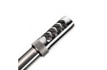 Image of Area 419 The Hellfire Match Self-Timing Muzzle Brake, 30 Caliber, 5/8-24 Threads, Raw Stainless, 419HFMAT-SS-30-5824
