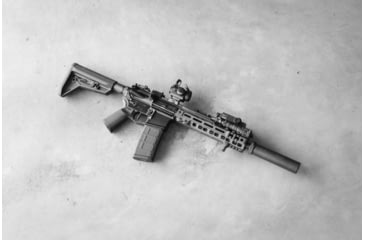 Image of Arisaka Defense 300 Series IR Weapon Light, KM1-E Head, No Tailcap, Black, LT-1C-Infrared-None