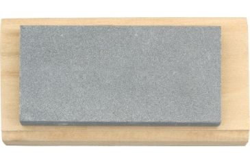 Image of Arkansas Sharpeners Hard Whetstone, Black, Wooden block AC14