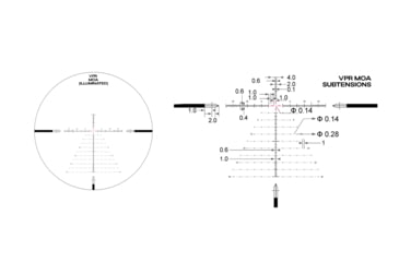 Image of Arken Optics 6-24X50 30mm Tube First Focal Plane Rifle Scope, MOA, VPR, EPL4-6240VPR