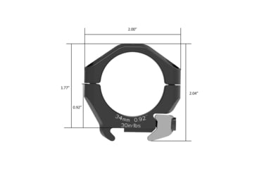 Image of Arken Optics Halo Titanium Scope Rings